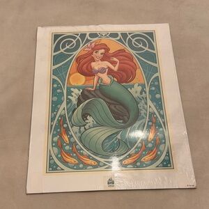 Disney Ariel Poster - Enchanting Teal and Coral